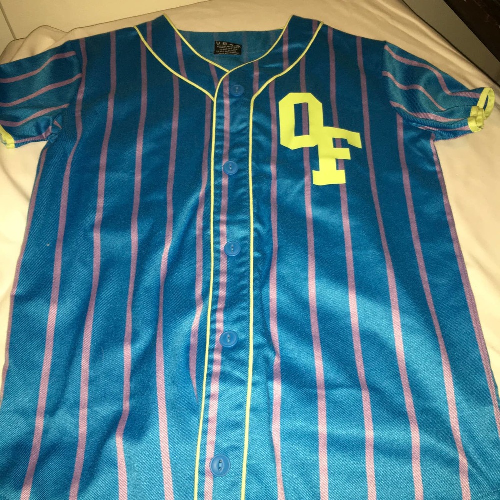 Odd Future Jersey size Small Aqua, Pink, & Yellow